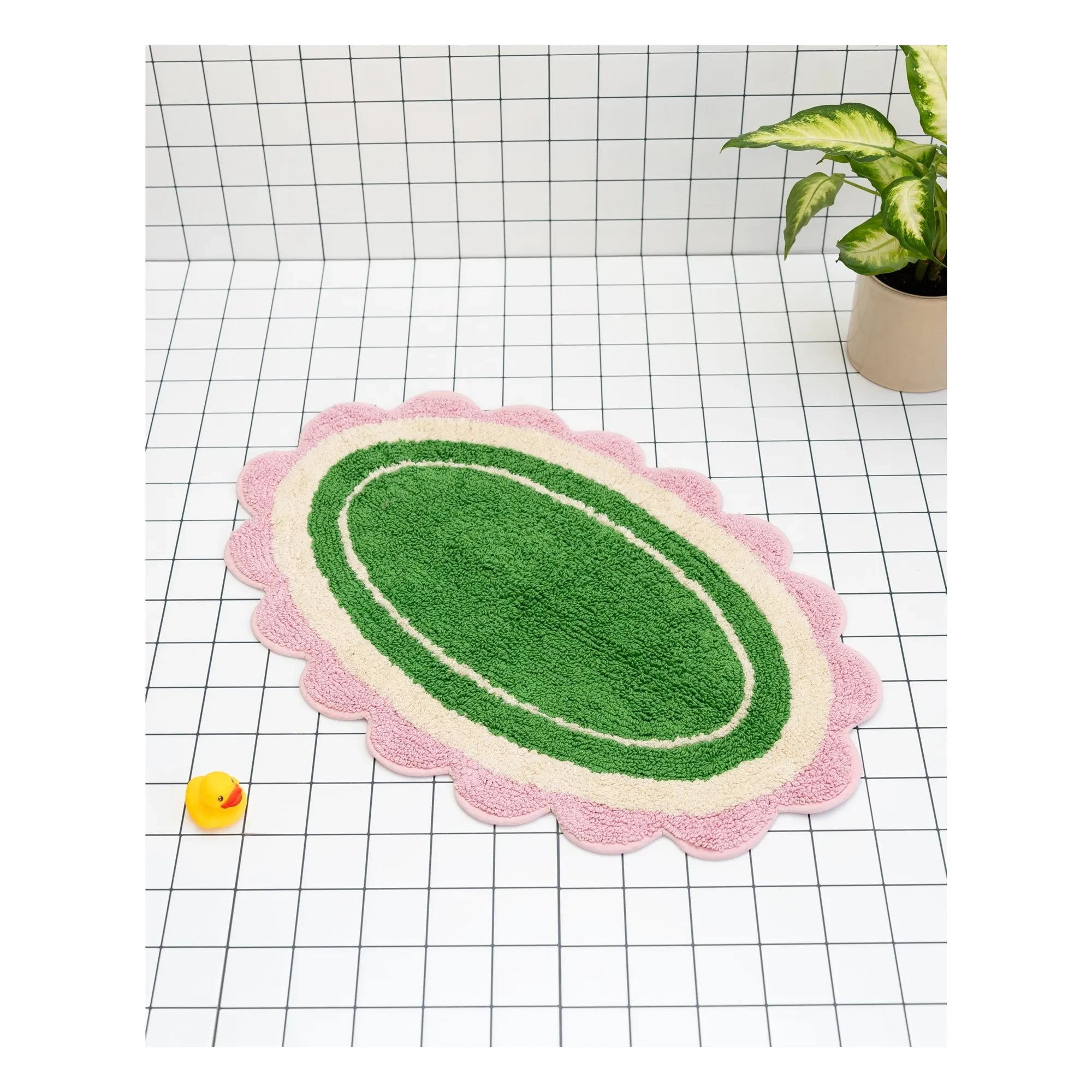 Tarta Gelatina - Carmen Bath Mat | Green
