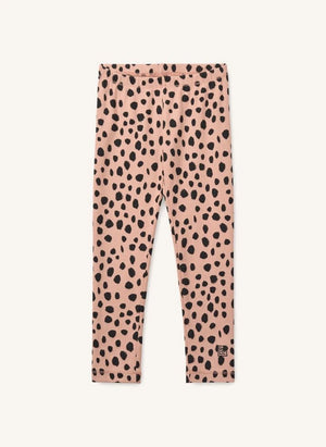 Liewood - Marien Leopard Organic Cotton Fitted Leggings | Pale Pink