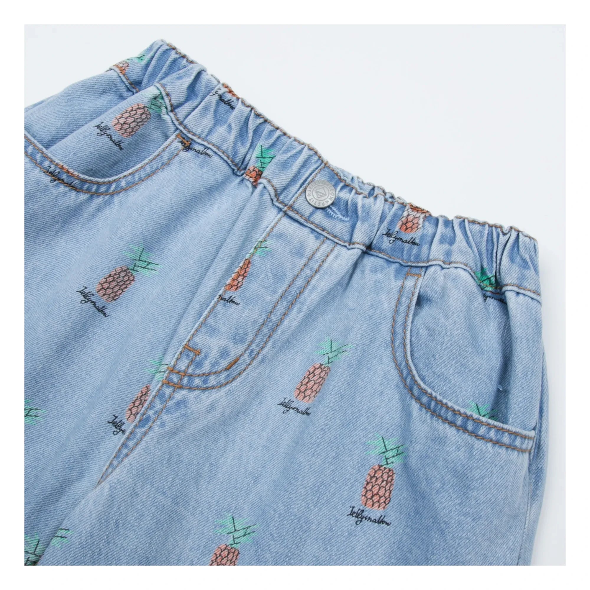 Jelly Mallow - Jean Düz Pineapple | Blue