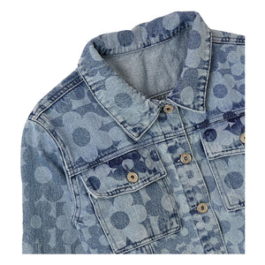 Fabula - Floral Denim Jacket | Light Blue
