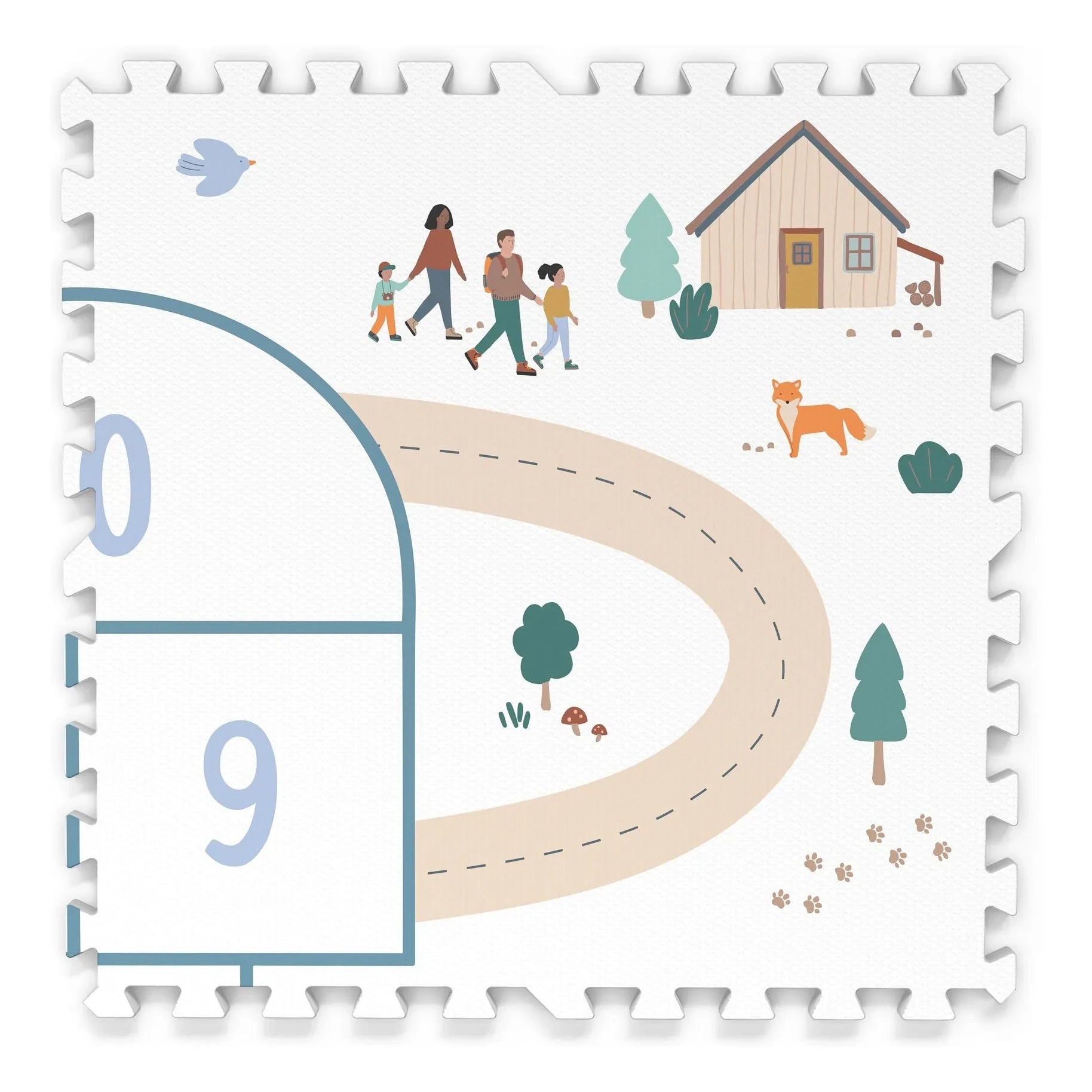 Play and Go - Tiloo modular play mat - Hopscotch