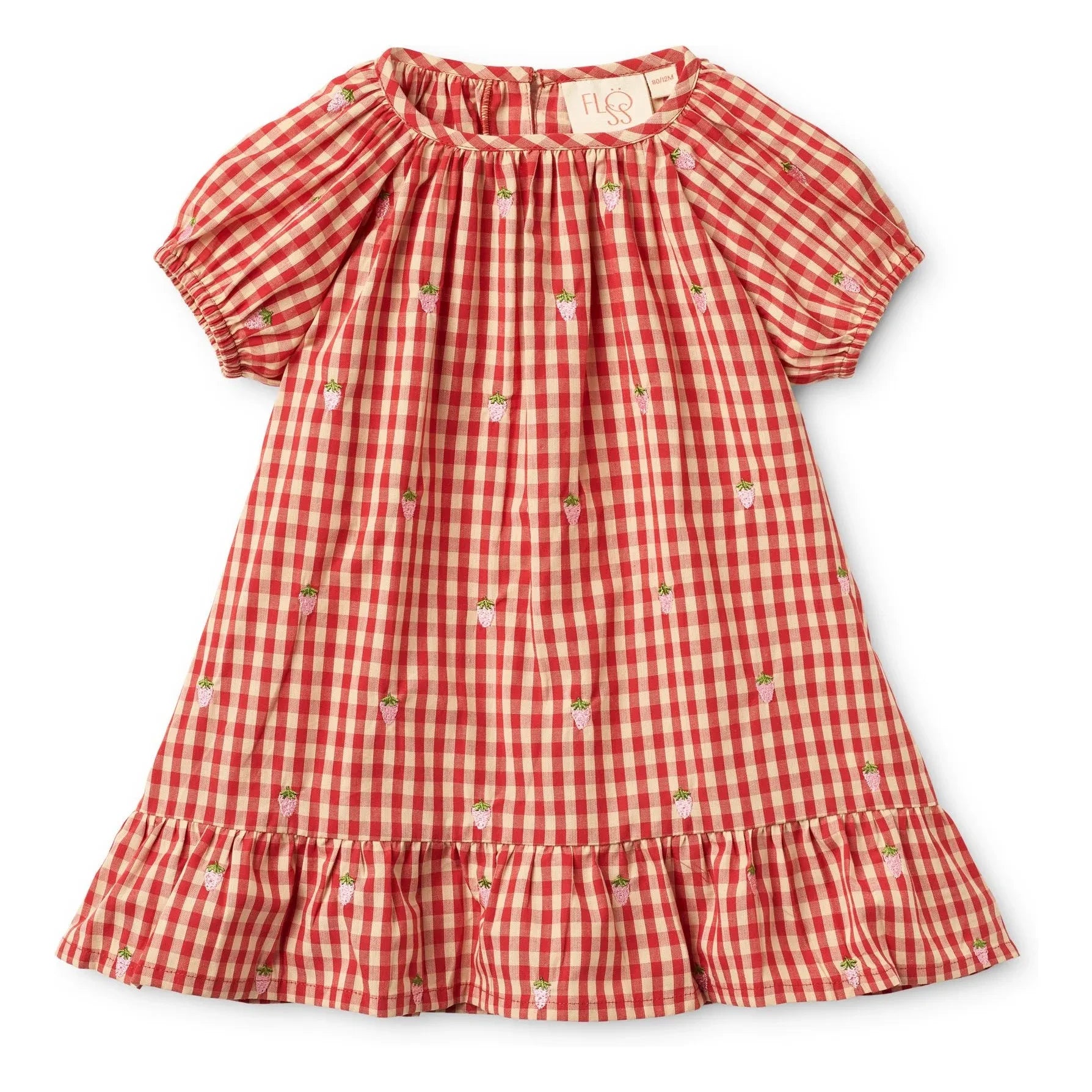 Flöss - Molly Gingham Dress | Red