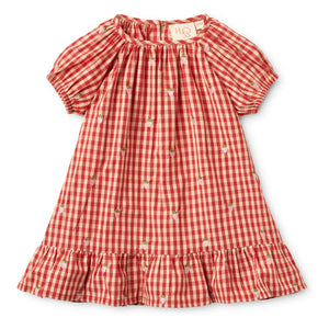 Flöss - Molly Gingham Dress | Red