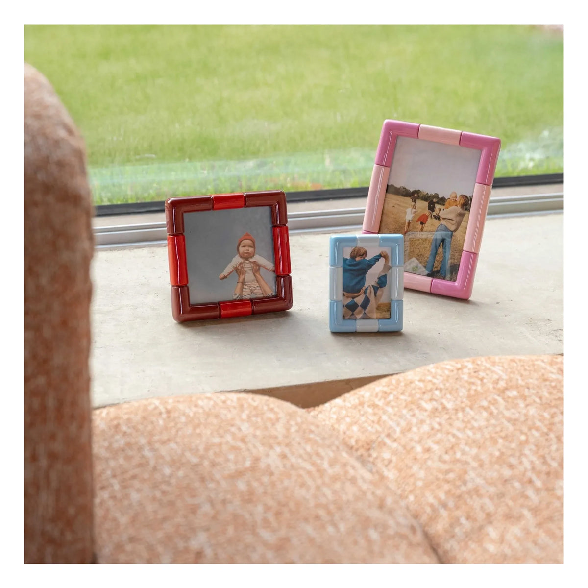 &Klevering - Rift Photo Frame | Ice Blue