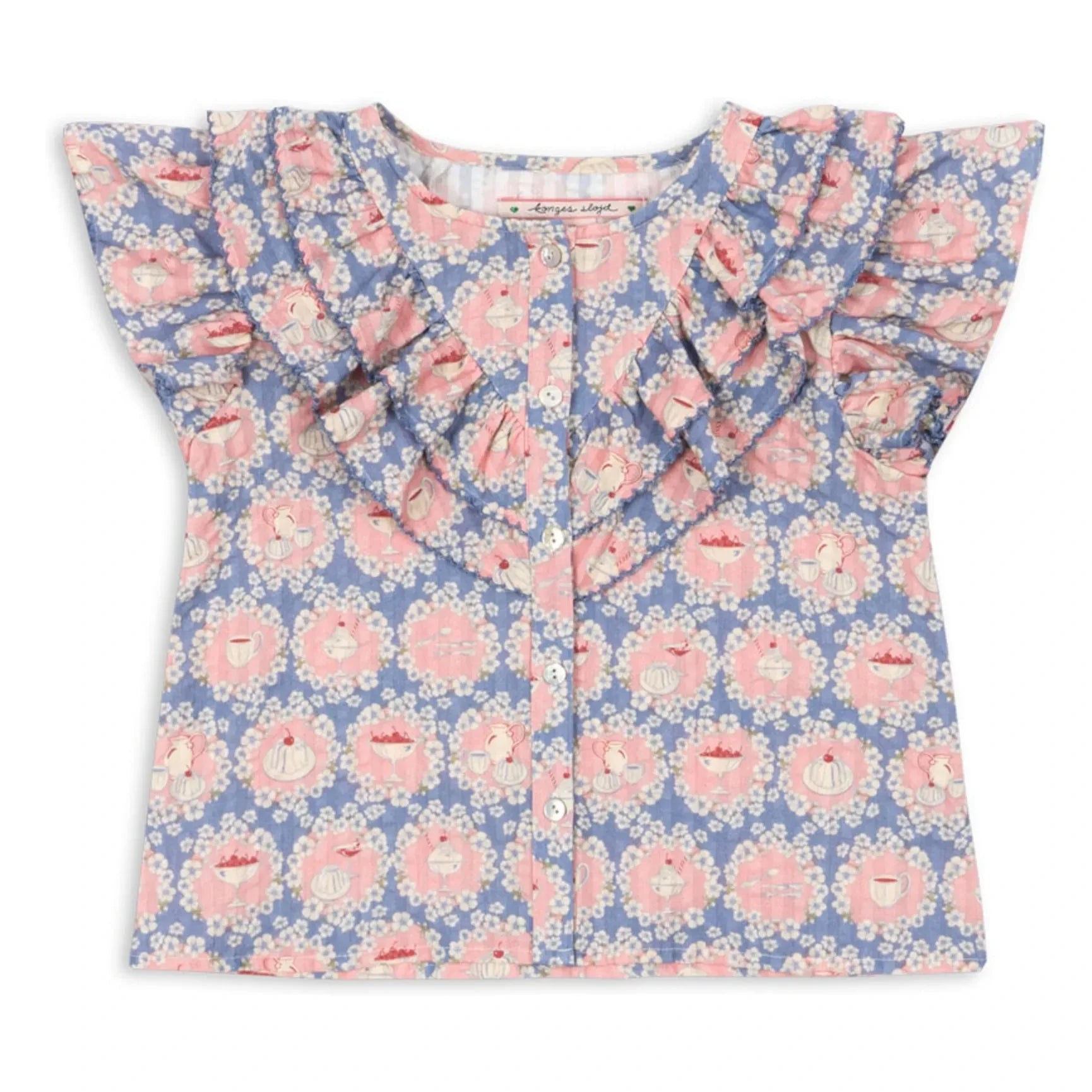 Konges Sløjd - Kim Snacks Organic Cotton Blouse | Blue