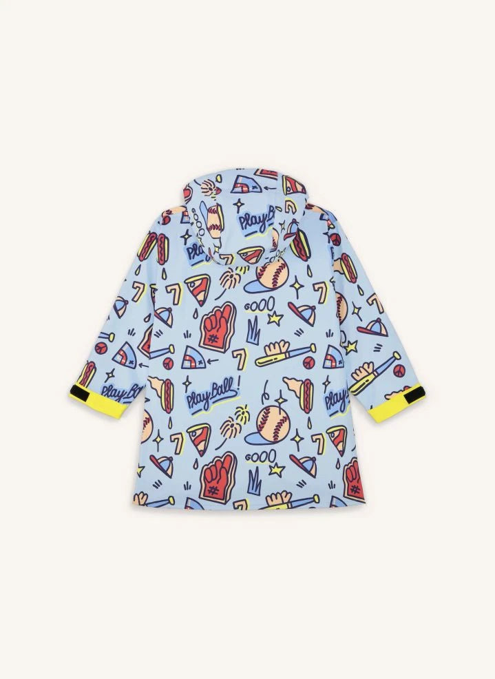 Hello Hossy - Baseball Game Rain Poncho | Blue