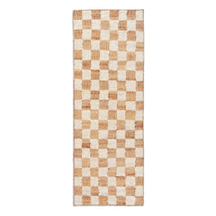 Ferm Living - Check Wool and Jute Rugs | White