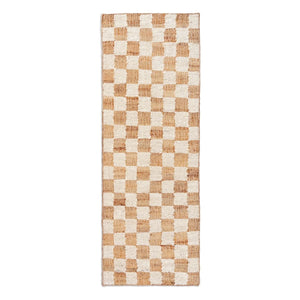 Ferm Living - Check Wool and Jute Rugs | White