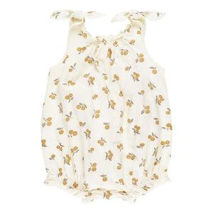 Rylee + Cru - Orange Romper | Ivory