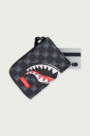 Sprayground - Shark Wallet in Gray Faux Leather in Paris 910W9315NSZ