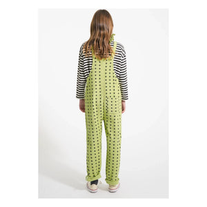 Piupiuchick - Fuzzy Organic Cotton Star Salopette | Green