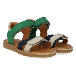 Angulus - Double Striped Sandals | Meadow Green