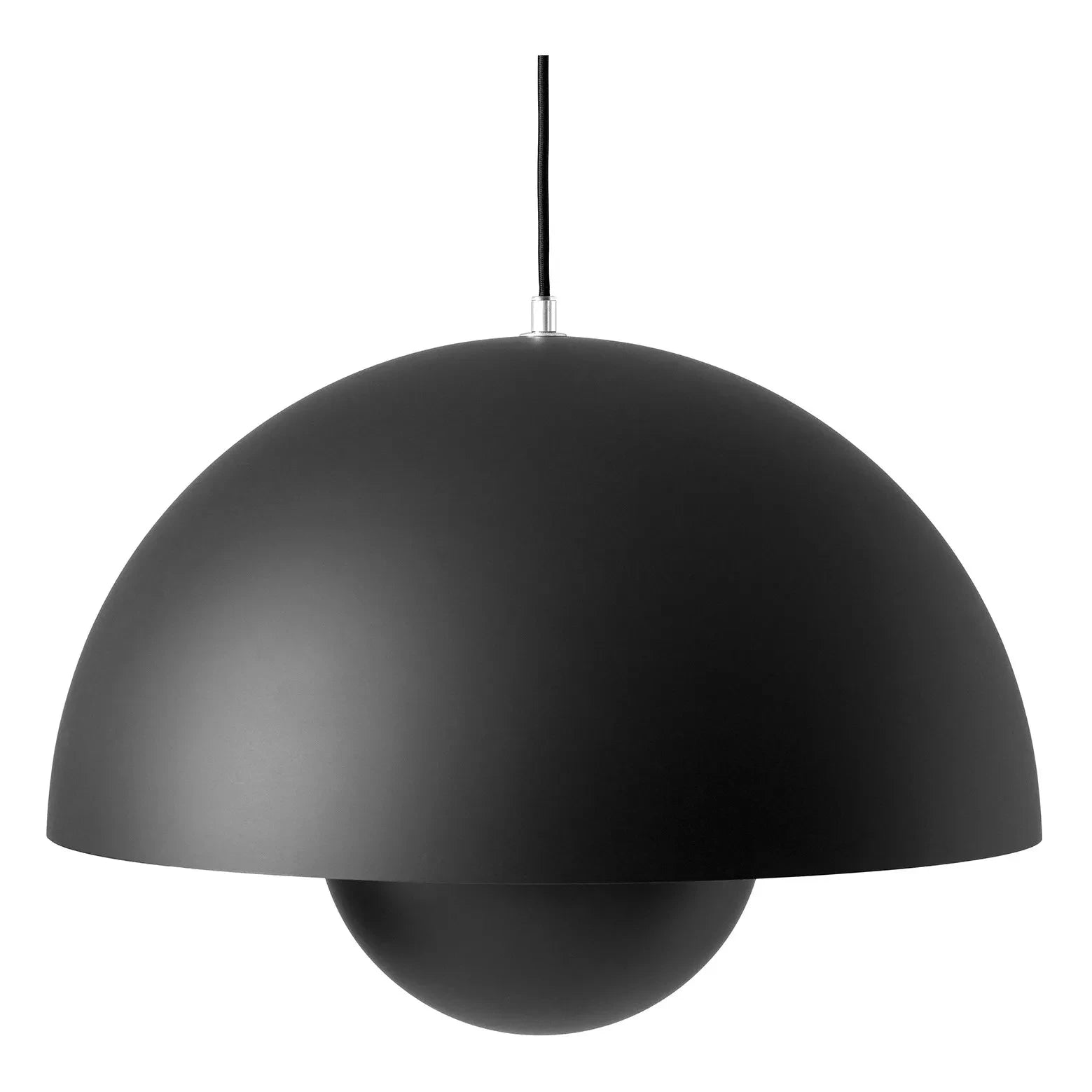 & Tradition - Flowerpot VP2 Pendant Lamp, Verner Panton, 1968 | Black