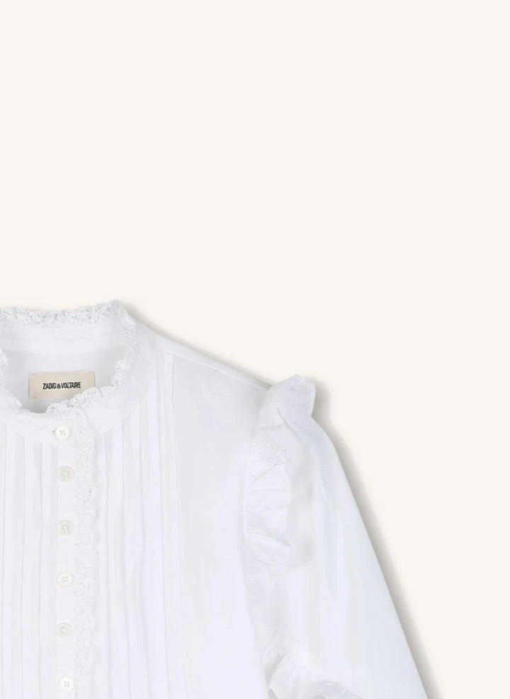 Zadig & Voltaire - Gisele Ruffled Blouse | White