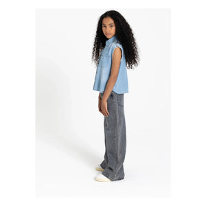 Finger in the Nose - Jean Large April | Gray Denim