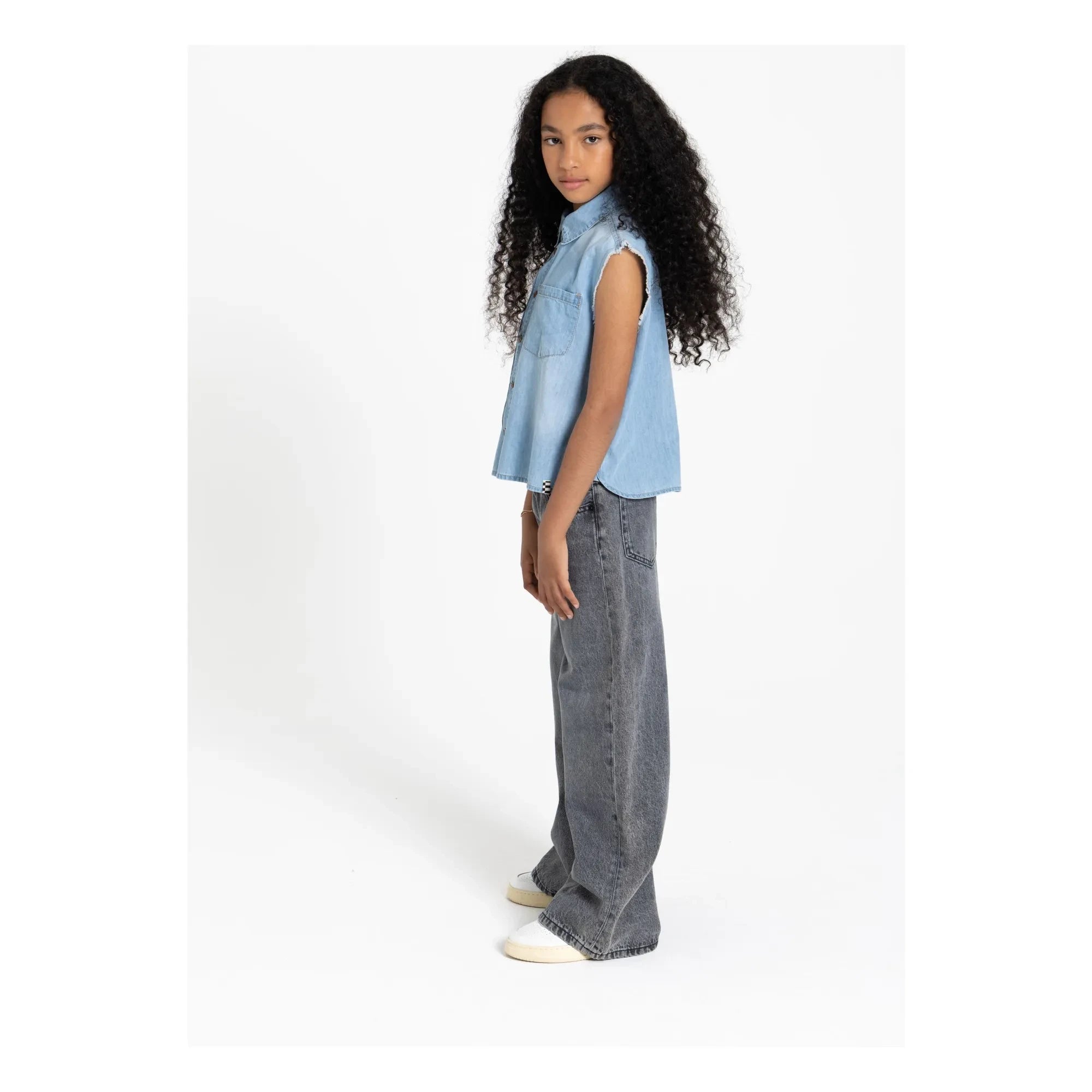 Finger in the Nose - Jean Large April | Gray Denim