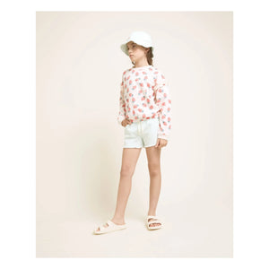 Owl - Fringed Denim Lyocell Shorts | Aqua