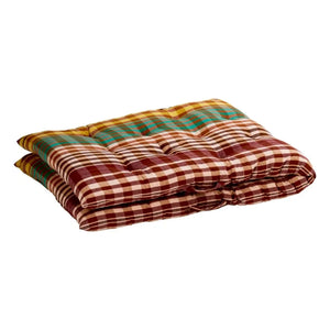 Madam Stoltz - Checked Cotton Play Mat | Red