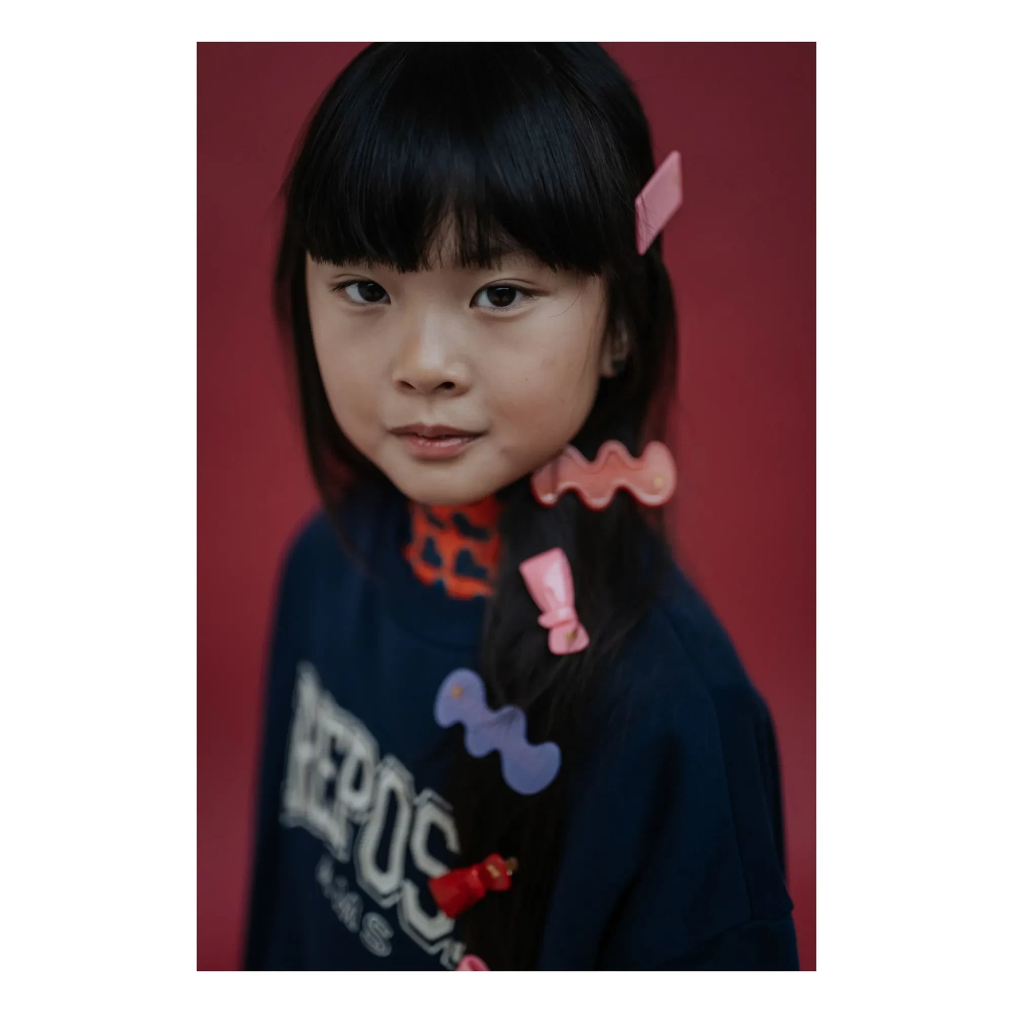 Repose AMS - Hair clip with square buckle | Pink