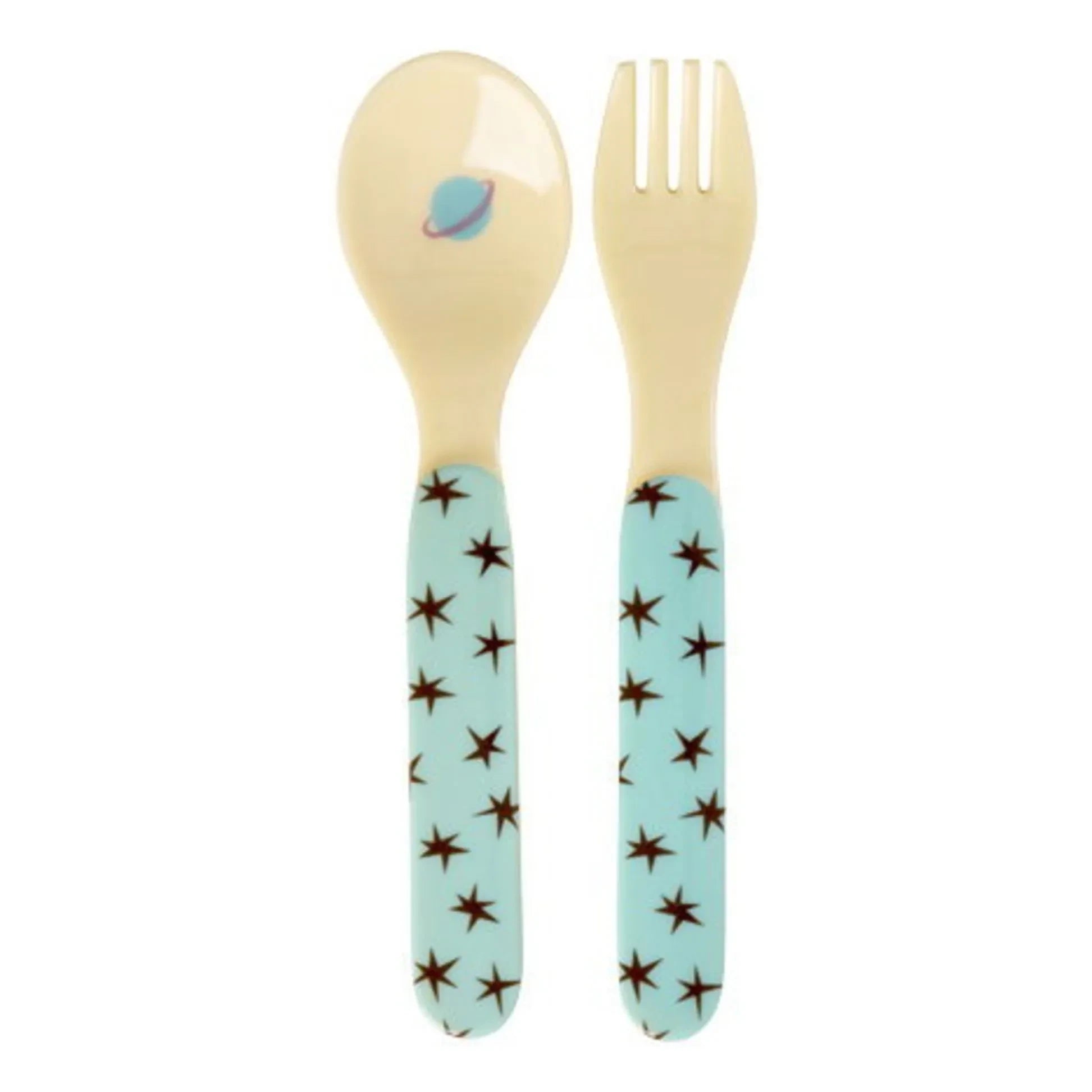 Rice - Chiens de l'Espace melamine cutlery | Blue
