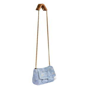 Jérôme Dreyfuss - Bag Lulu S Croûte Velour | Washed Blue
