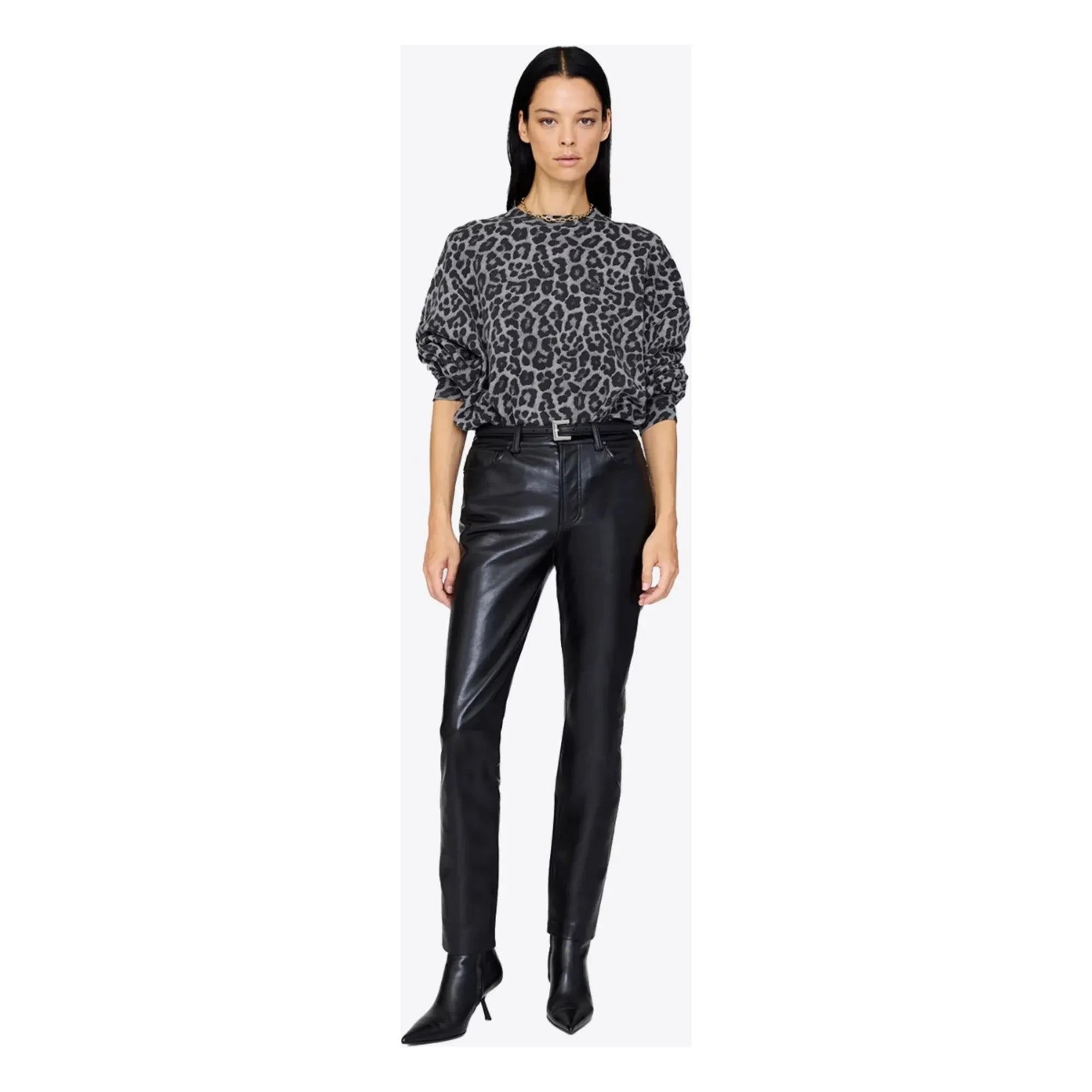 Anine Bing - Miles Leopar sweatshirt | Kahverengi
