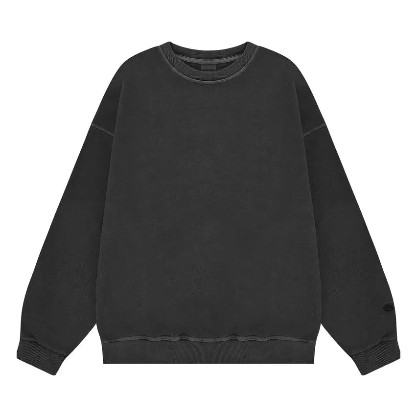 Kappy - Pigment Baskılı Pamuklu Sweatshirt | Koyu Gri