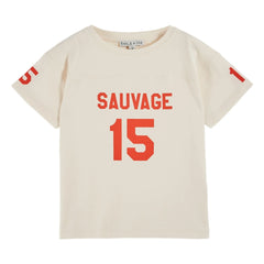 Emile et Ida - Organic cotton T-shirt Number | Ecru