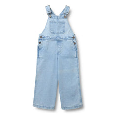 Wheat - Denim Marley Organic Cotton Overalls | Light Blue