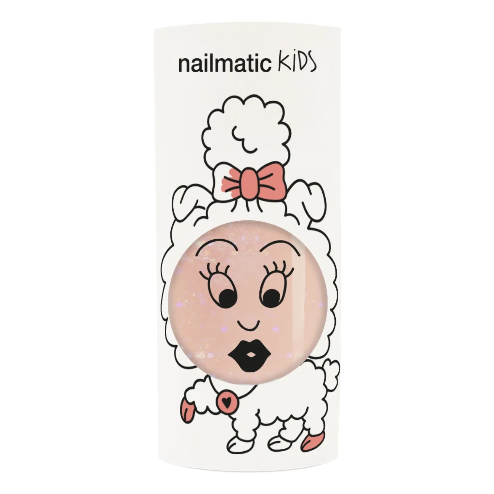 Nailmatic Kids - Peach Glitter Nail Polish - 8 ml | Peach