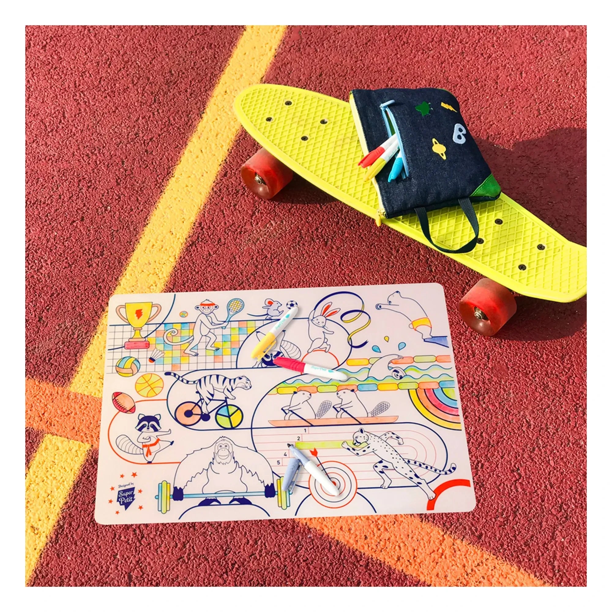 Superpetit - 5 Felt-tip Sports Painting Sets