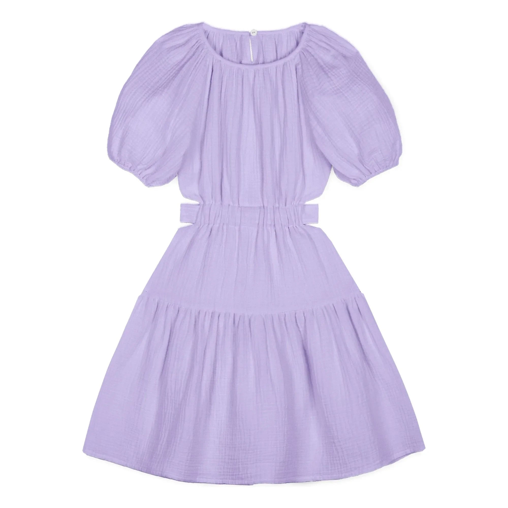 Mipounet - Lilac Marine Chiffon Organic Cotton Dress