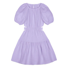 Mipounet - Lilac Marine Chiffon Organic Cotton Dress