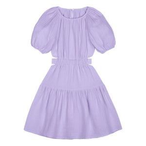 Mipounet - Lilac Marine Chiffon Organic Cotton Dress