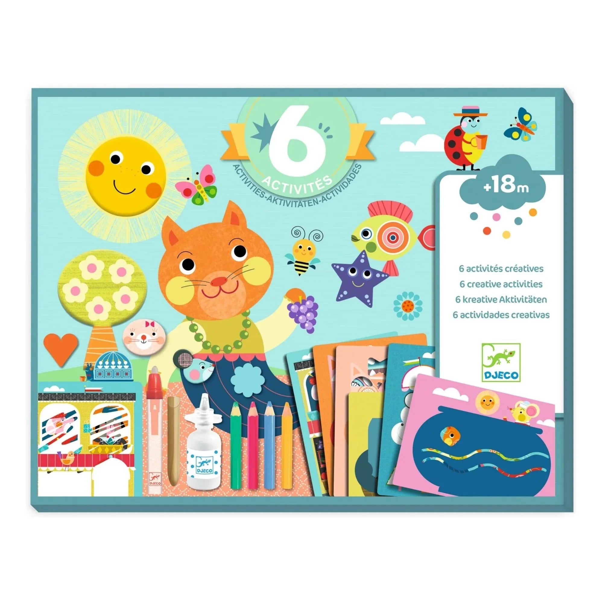 Djeco - Multi-Activity Kit Cat and Friends