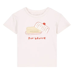 Studio Bohème - Essential Organic Cotton Butter Dish T-Shirt | Ivory