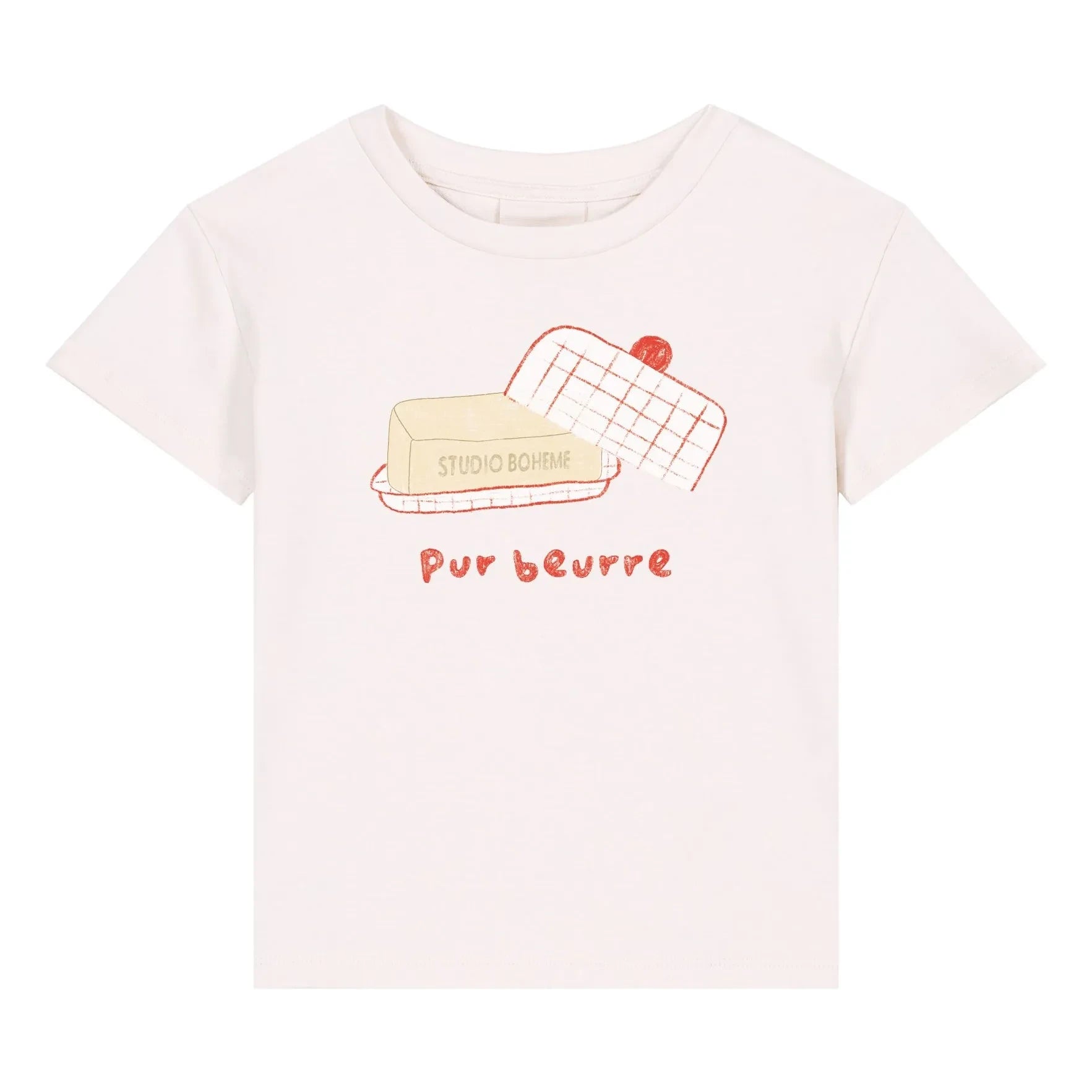 Studio Bohème - Essential Organic Cotton Butter Dish T-Shirt | Ivory