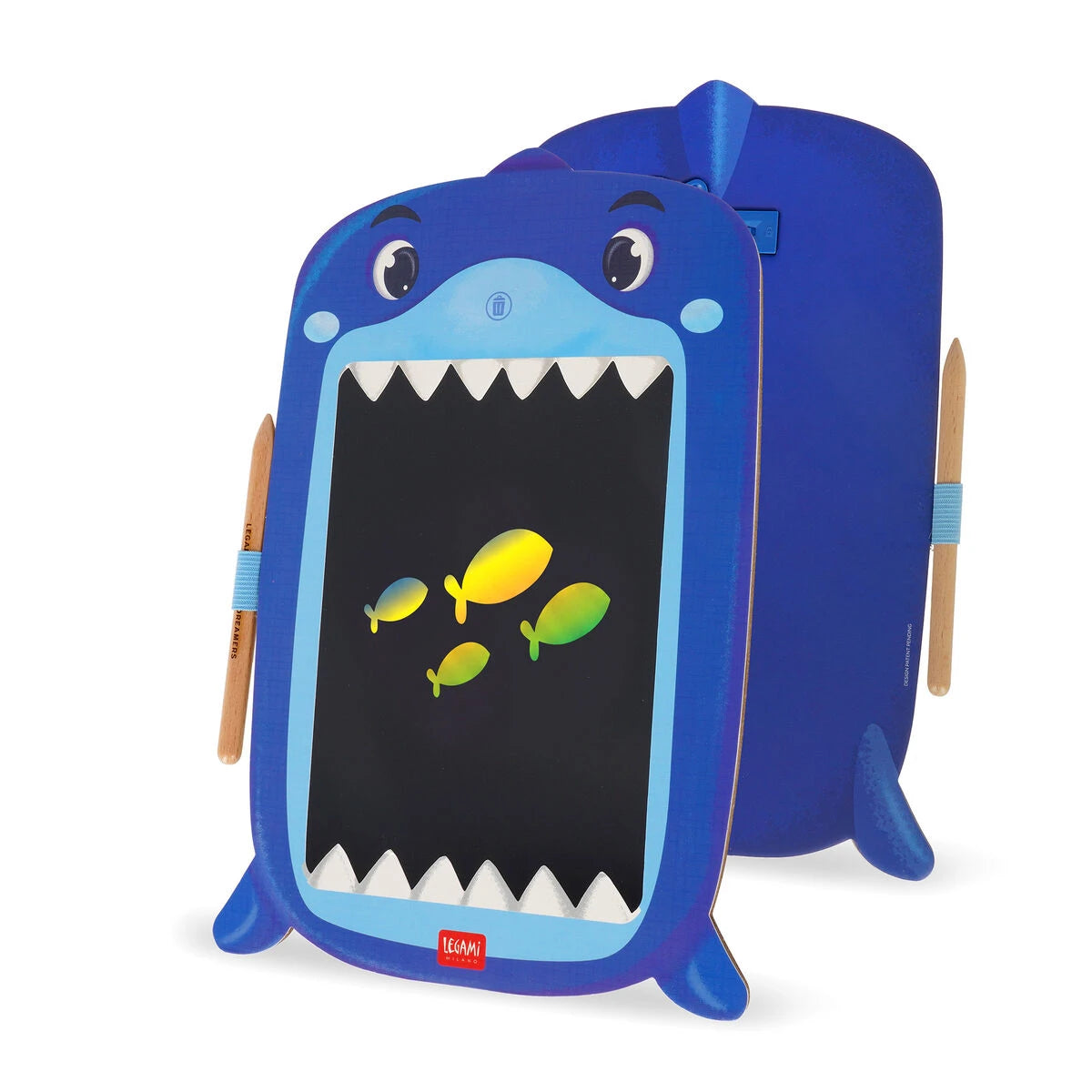 Legami - Shark Portable LCD Drawing Board in Cardboard - Magic Sketch Board