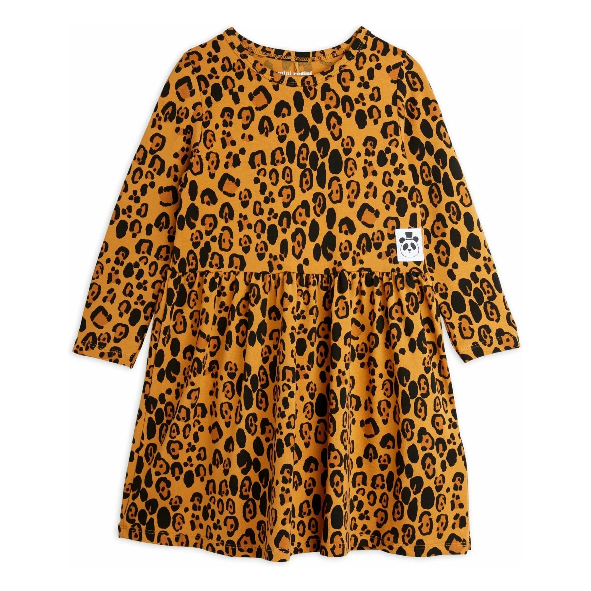 Mini Rodini - Leopar elbise | Kahverengi