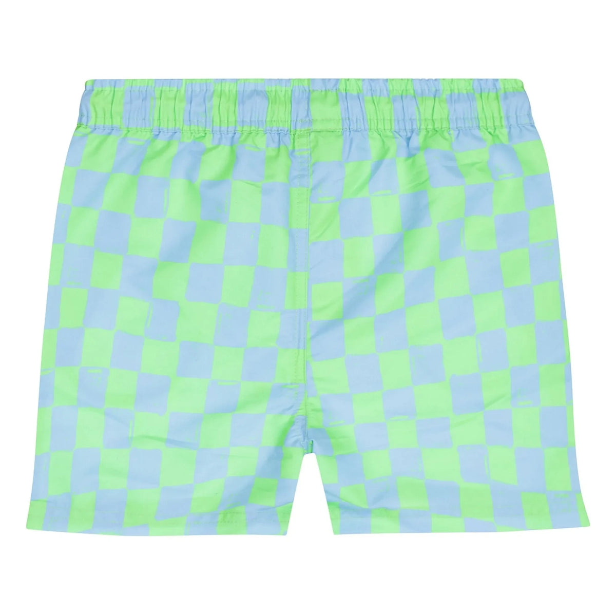 Tumble N'Dry - Manaus Check Recycled Fiber Swimsuit Shorts | Turquoise