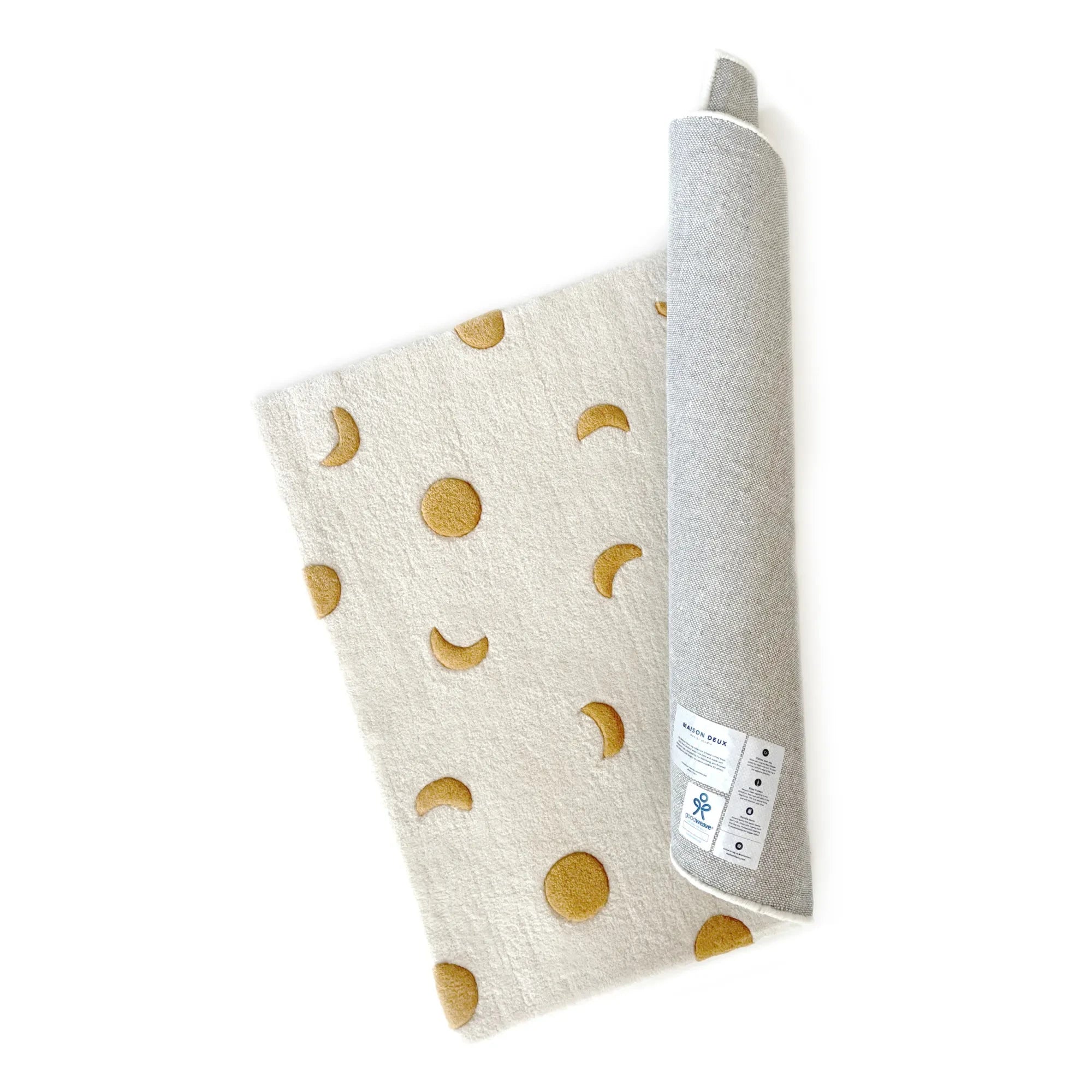 Maison Deux - Woollen Moon Rug | Gold