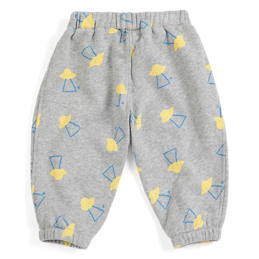 Bobo Choses - Jogger saucers Organic Cotton Baby | Speckled Grey