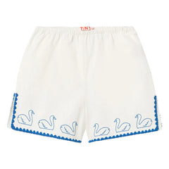 Tinycottons - Short Swans Linen | White