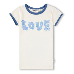 Molo - Rhiannon Love Organic Cotton T-Shirt | Off-White