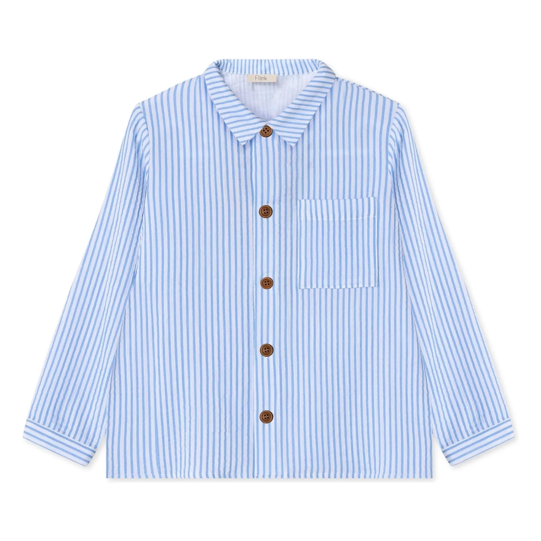 Fliink - Striped Cha Cha Shirt | Light Blue