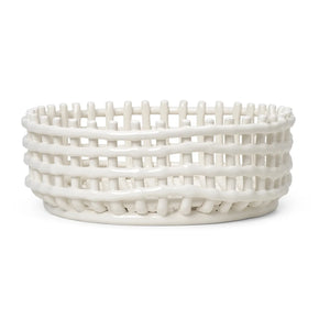 Ferm Living - Ceramic Fruit Bowl | White