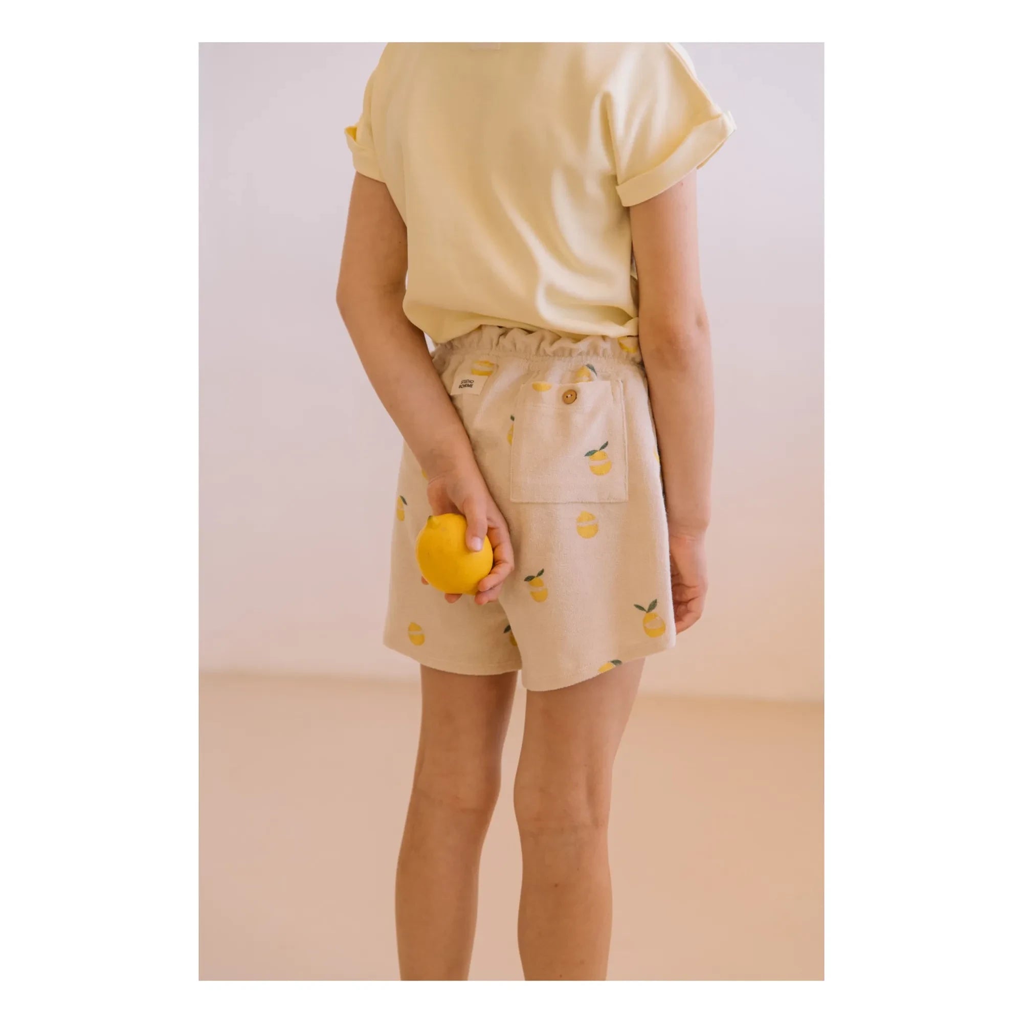 Studio Bohème - Georgy Short Organic Cotton Towel Fabric | Sand Color