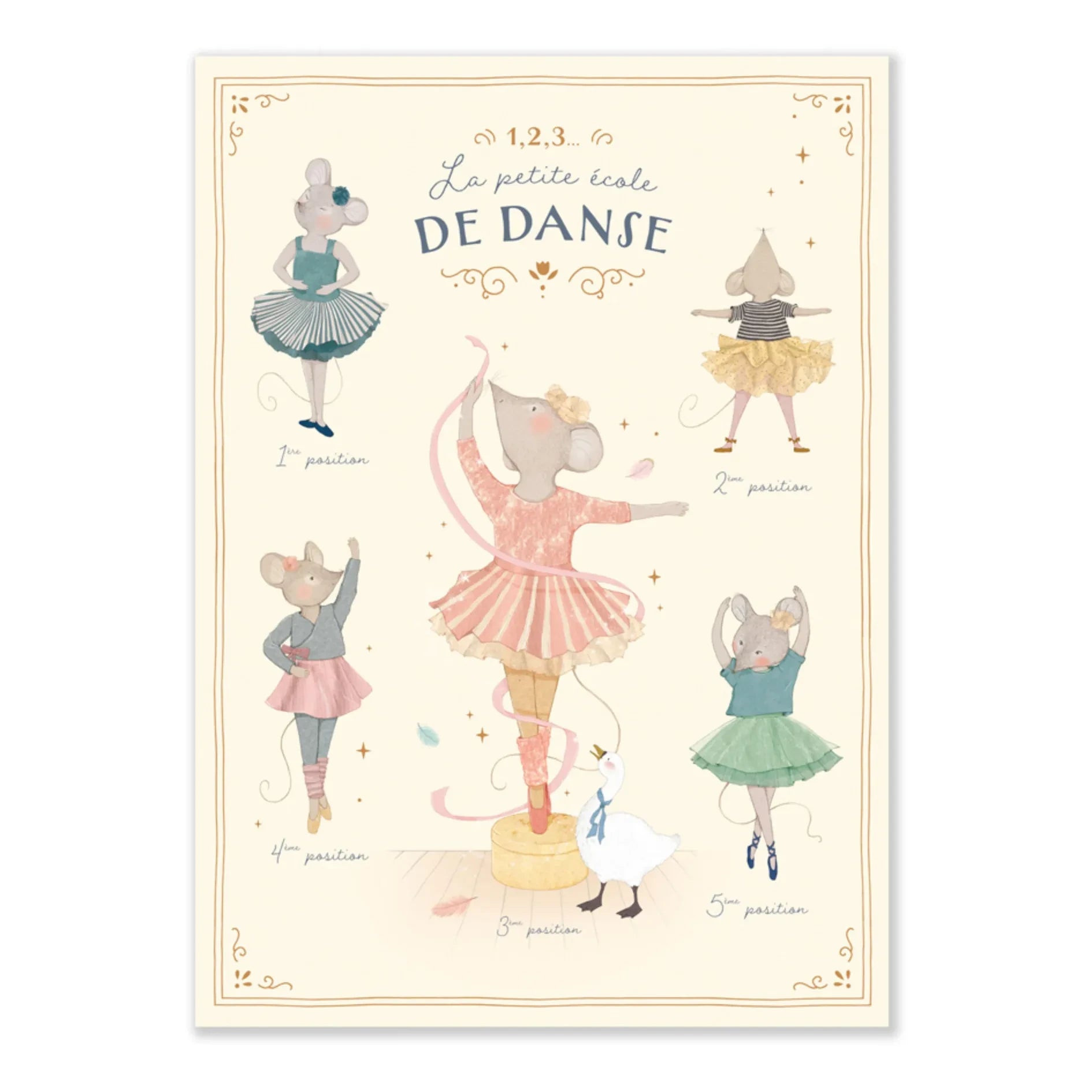 Moulin Roty - Little Dance School Poster