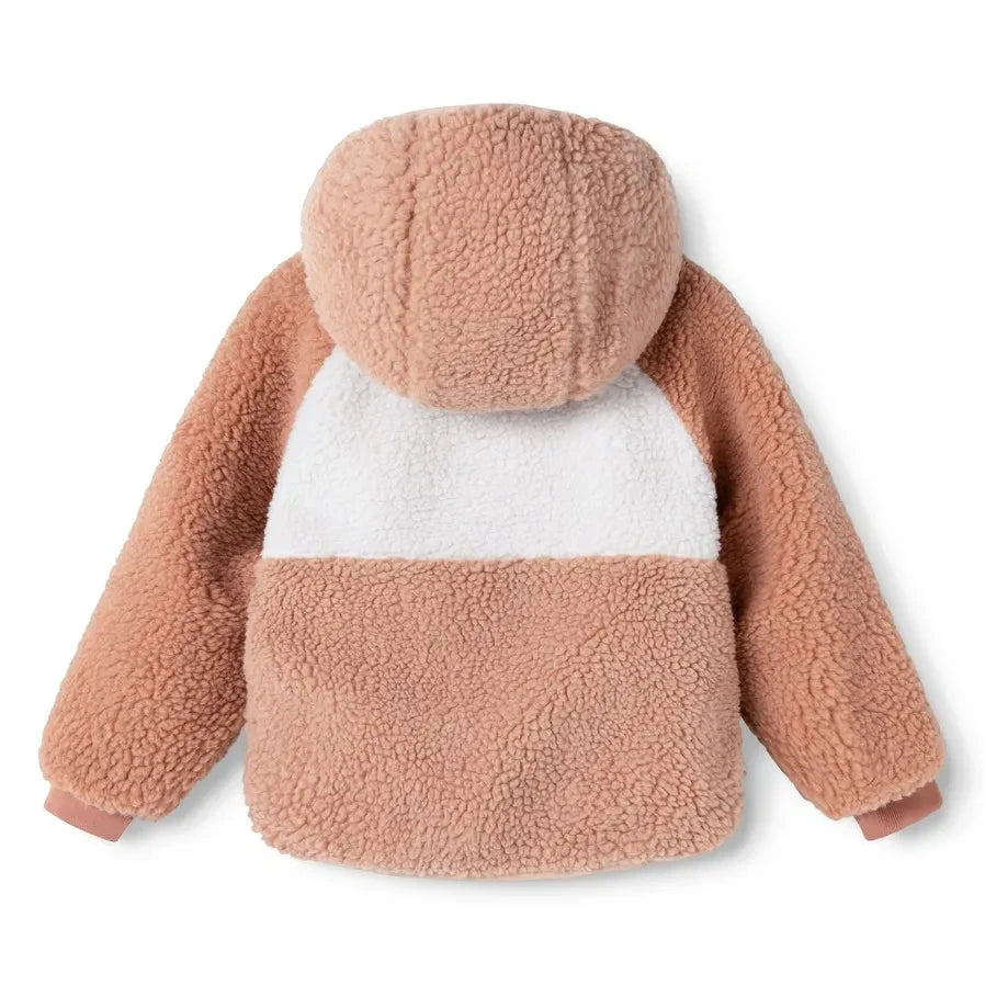 Liewood - Jackson Reversible Sherpa-Style Jacket, Made from Recycled Fibers | Light Pink