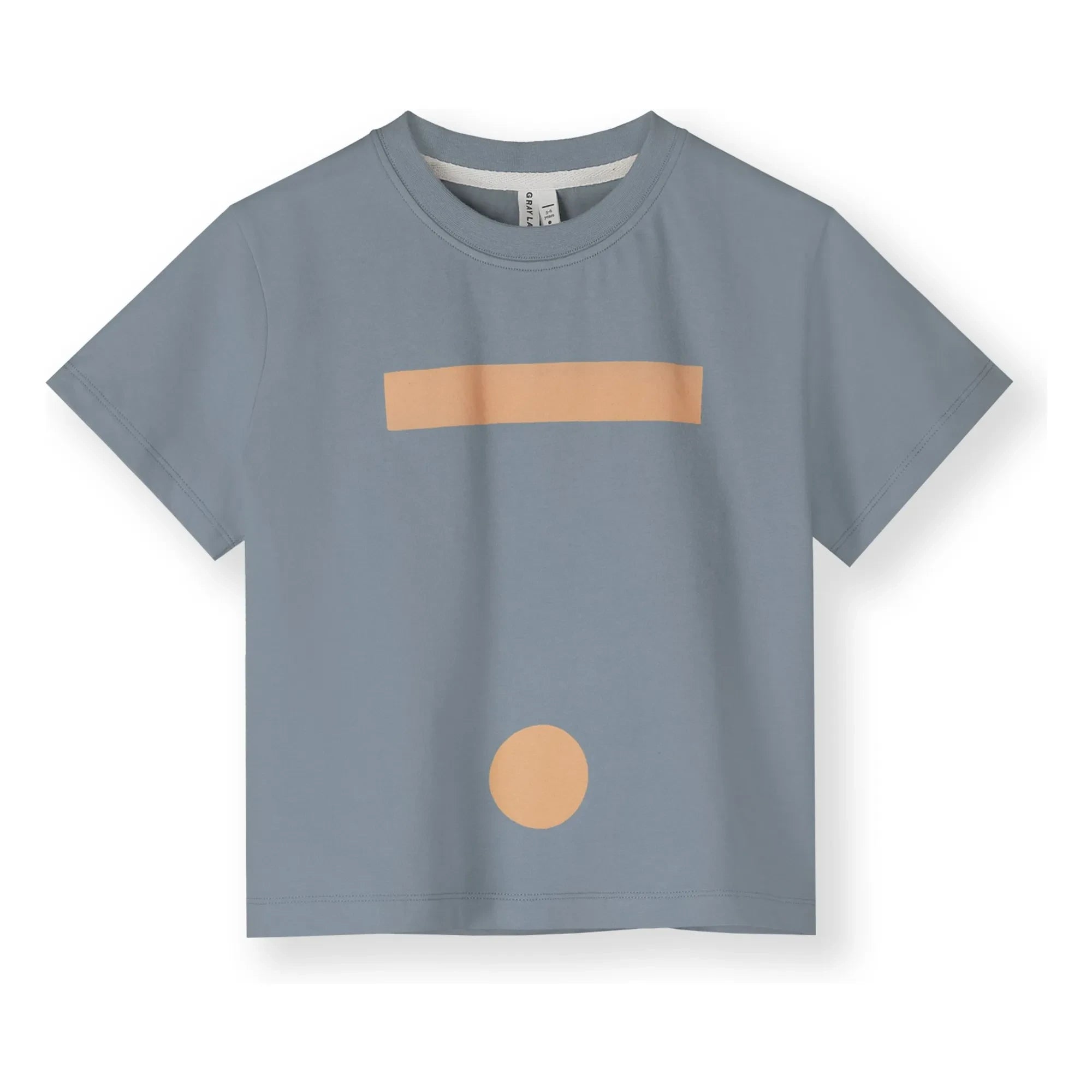 Gray Label - Logo Tişört Organik pamuk | Buz Mavisi